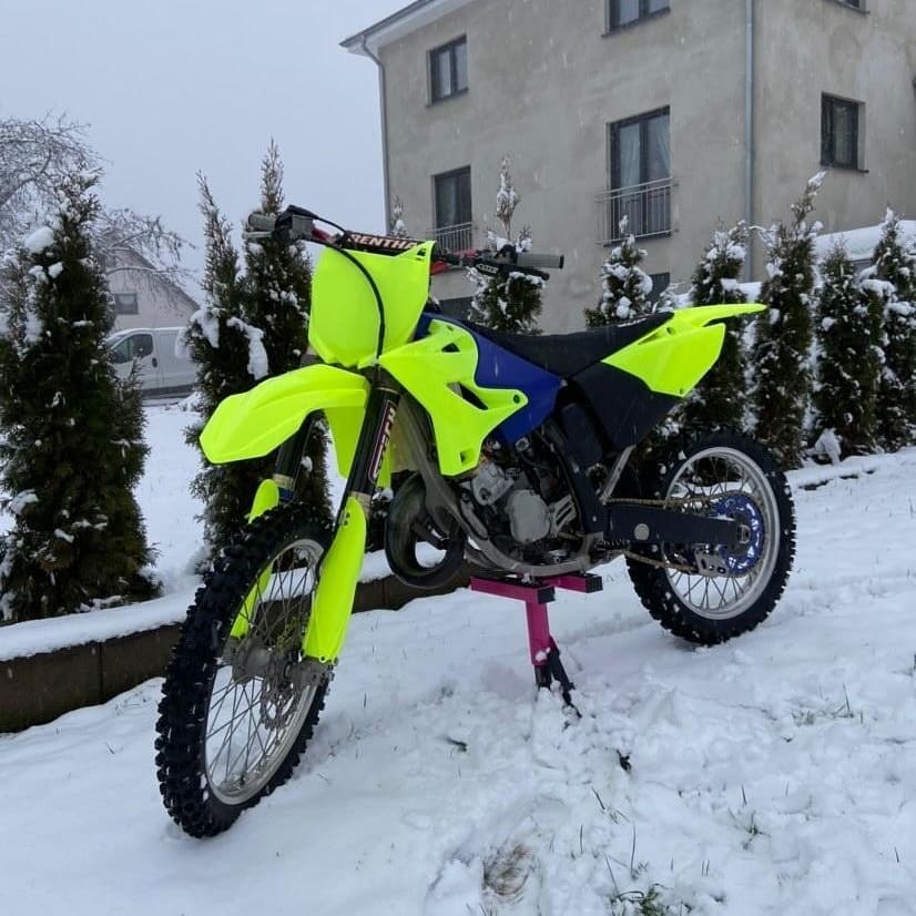 Polisport Yamaha Plastic Kit YZ 125 YZ 250 2002 - 2014 Restyle, Neon Yellow