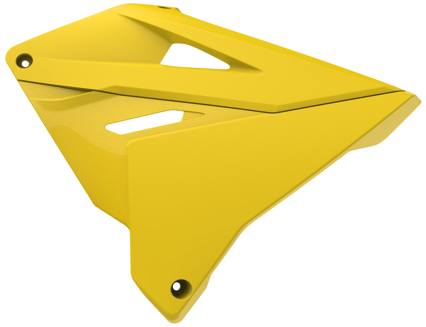 Polisport Suzuki Radiator Scoops RM 125 RM 250 2001 - 2008 Restyle, Yellow / Yellow