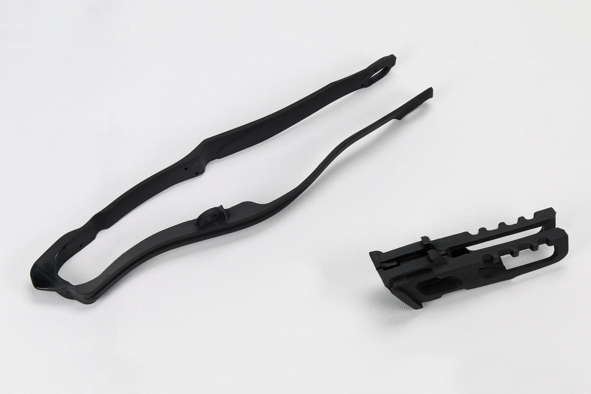 UFO Chain Slider & Guide Kit Honda CRF 250 R 2014 - 2017 CRF 450 R 2013 - 2016, Black
