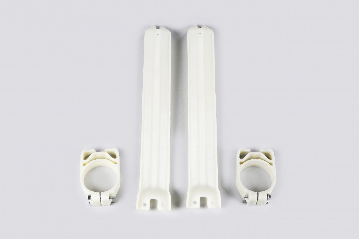 UFO Fork Guards Kawasaki KX 125 250 500 1991 - 1993, White