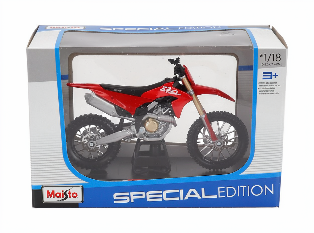 Maisto Toys 1:18 Ducati Desmo 450 MX Toy Model