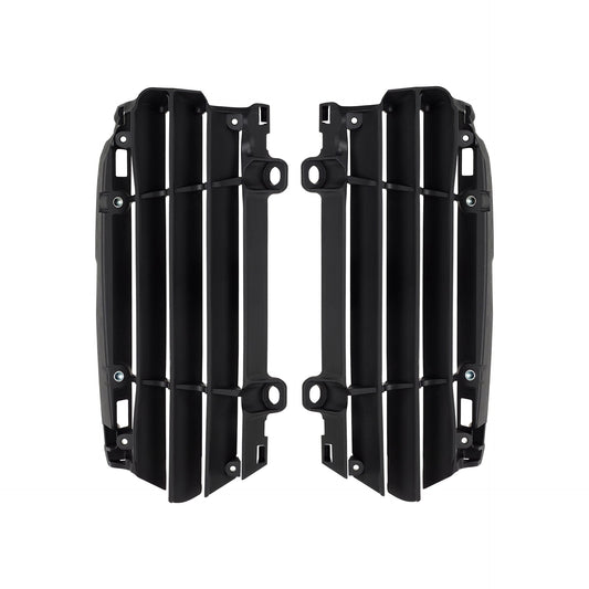 Polisport Gas Gas Husqvarna KTM Radiator Louvers SX SXF TC FC 2023 - 2024 MC MCF EC ECF EXC EXCF TE FE 2024 ONLY, Black