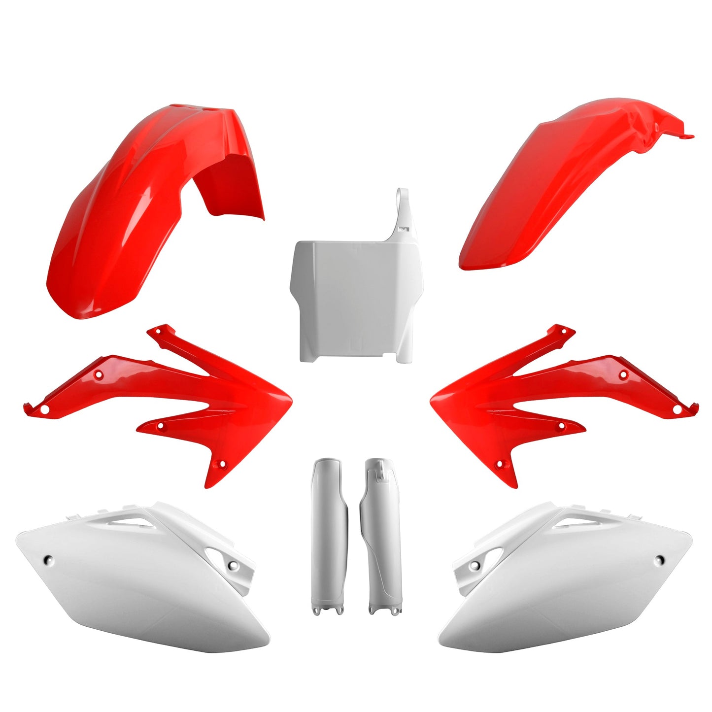 Polisport Honda Plastic Kit with Fork Guards CRF 450 R 2005 - 2006, OEM Red