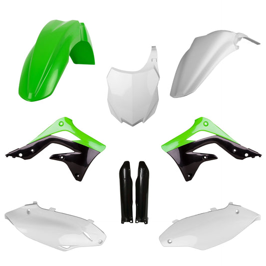 Polisport Kawasaki Plastic Kit with Fork Guards KXF 450 2013 - 2015, OEM