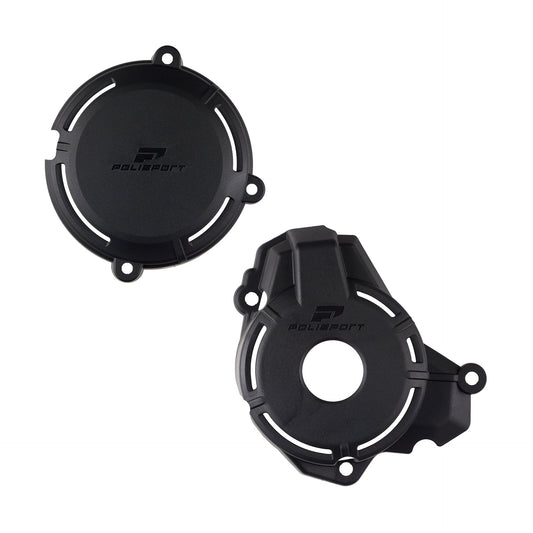 Polisport Sherco Clutch & Ignition Cover Protectors SEF 250 300 2024 – 2026, Black