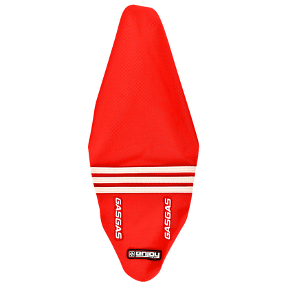 Enjoy Manufacturing Gas Gas seat cover MC 65 2024 - 2025 Ribbed Logo, Red TLD