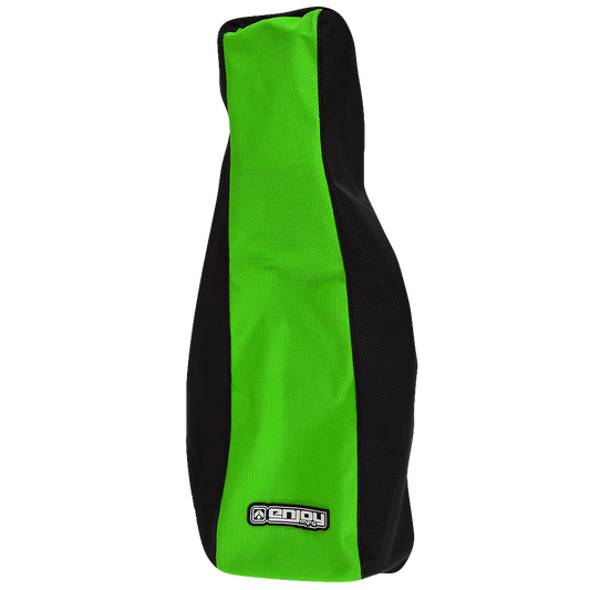 Enjoy Manufacturing Kawasaki Seat Cover KX 65 2000 - 2027 STD, Black / Green
