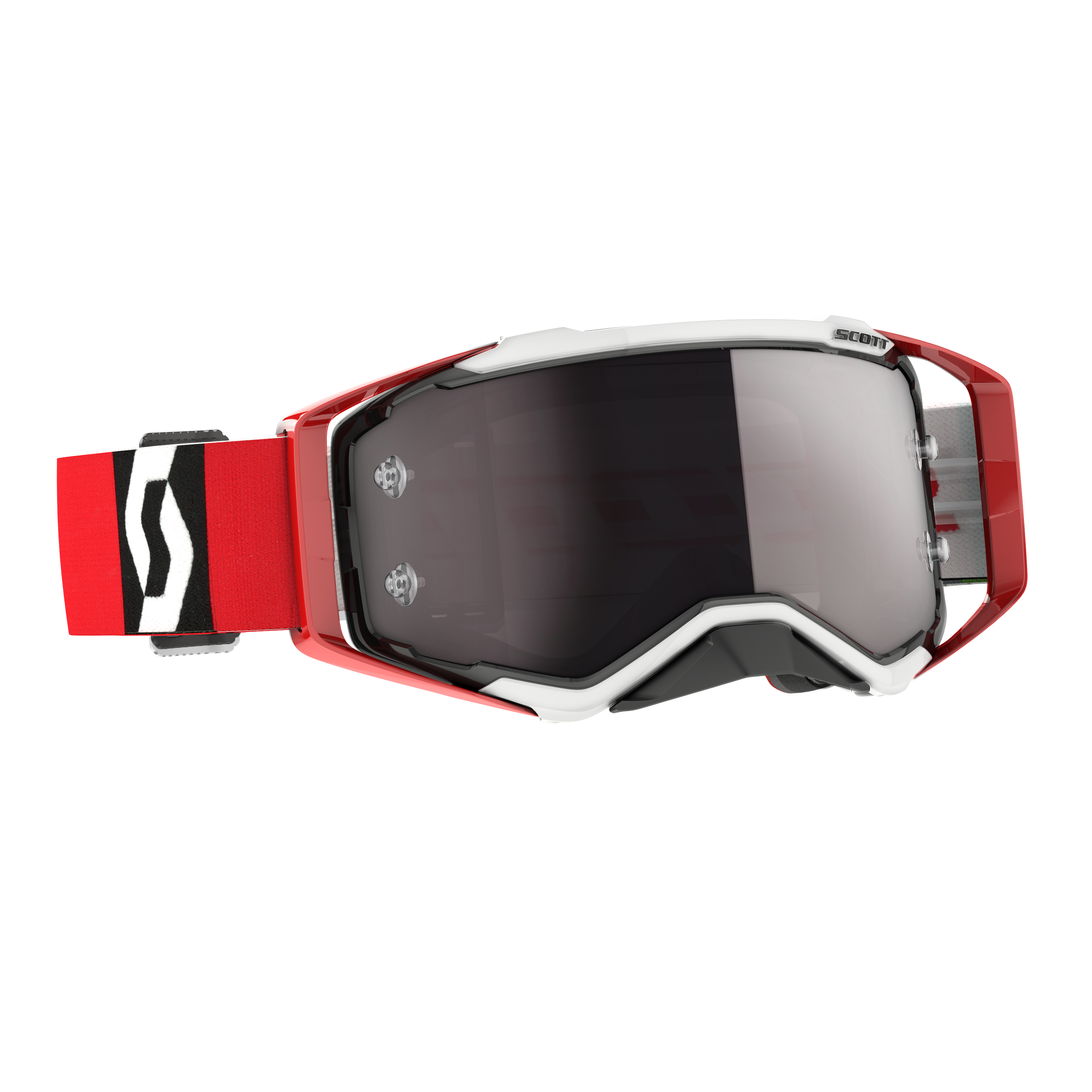 Scott Prospect Goggle, Red / Black – Silver Chrome Works lens – Tms-mx