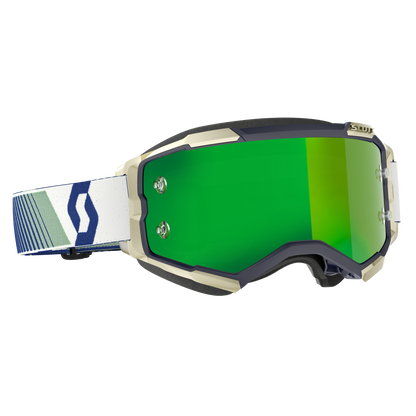 Scott Fury Goggles, Blue / Green - Green Chrome Works Lens