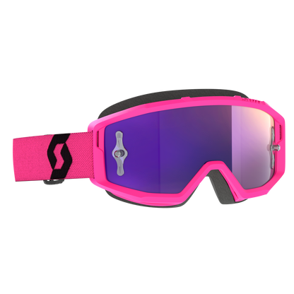 Scott Primal Goggles, Pink / Black - Purple Chrome Works Lens