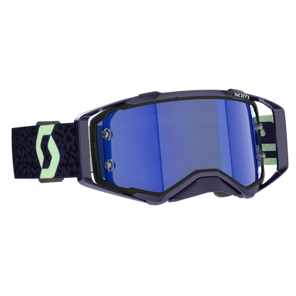 Scott Prospect Amplifier Goggle, Dark Purple / Mint Green - Blue Chrome Works Lens