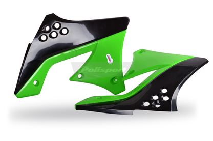 Polisport Kawasaki Plastic Kit KXF 250 2009 - 2012, Green / Black