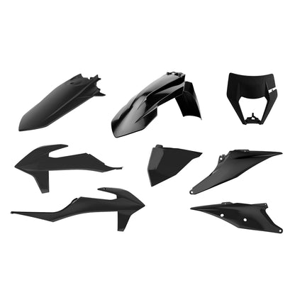 Polisport KTM Plastic Kit EXC EXCF 2020 - 2023, Black