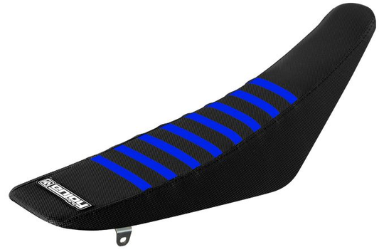 Enjoy Manufacturing Yamaha Seat Cover YZF 250 2019 - 2023 YZF 450 2018 - 22 Ribbed, Black / Blue