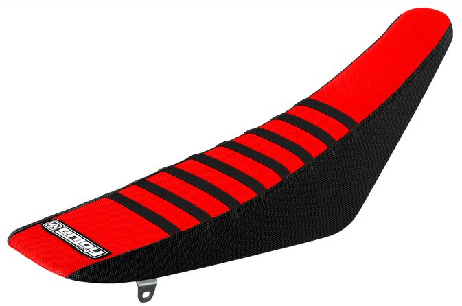 Enjoy Manufacturing Honda Seat Cover CR 125 1993 - 1997 CR 250 1992 - 1996 Ribbed, Black / Red / Black