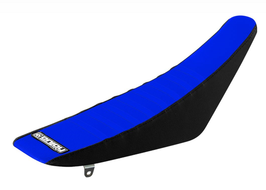 Enjoy Manufacturing Yamaha Seat Cover YZF 250 2019 - 2022 YZF 450 2018 - 22 Ribbed, Black / Blue / Blue