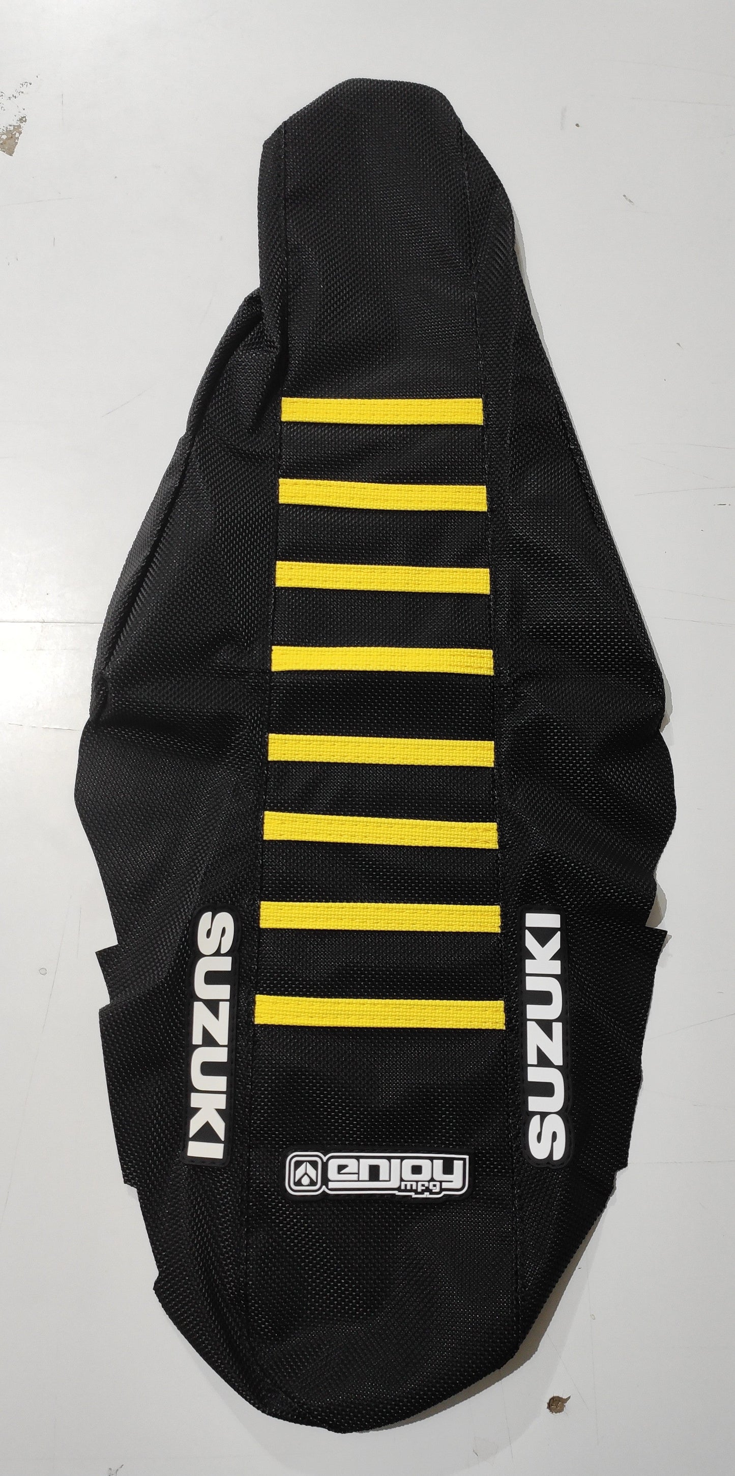 Enjoy Husqvarna Black Neon Ribbed Seat Cover