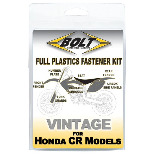 Bolt Motorcycle Hardware Honda Plastics Fastener Bolt Kit CR 125 1985 - 1990 CR 250 CR 500 85 - 1989