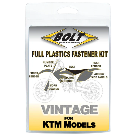 Bolt Motorcycle Hardware KTM Plastics Fastener Bolt Kit SX EXC 1993 - 1997 125cc - 360cc All