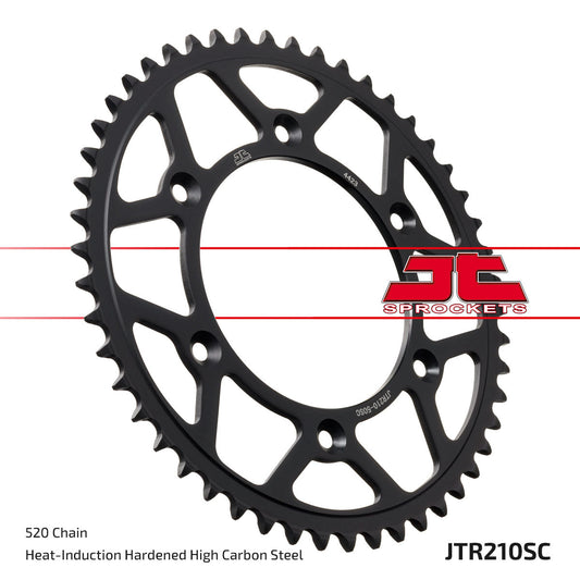 JT Sprockets Steel Rear Sprocket Honda CR 125 1983 - 2007 CR 250 1984 - 07 CR 500 84 - 2001 CRF 250 R 2004 - 2025 CRF 450 R 2002 - 25 Beta RR Enduro 2013 - 2021, 50T