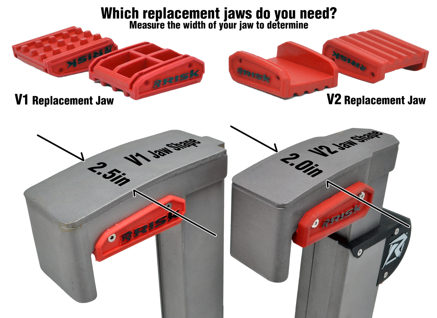 Risk Racing Lock N Load PRO Replacement Rubber Jaws v2