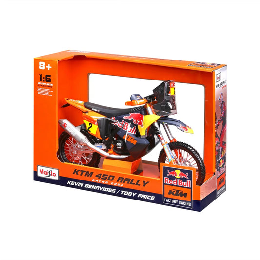 Maisto Toys 1:6 Red Bull KTM 450 Rally Toby Price #2 Toy Model