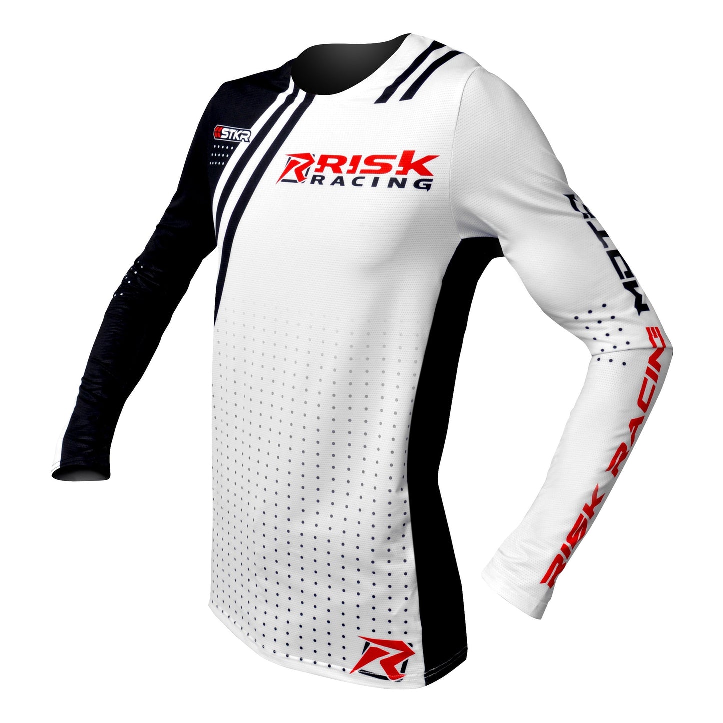 Risk Racing Motocross Jersey White Black