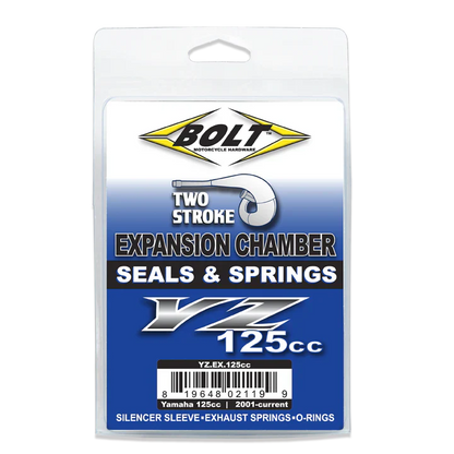 Bolt Motorcycle Hardware Yamaha 2 Stroke Expansion Chamber Seals & Springs YZ 125 2001 - 2021 YZ 125 X 2021 - 2022