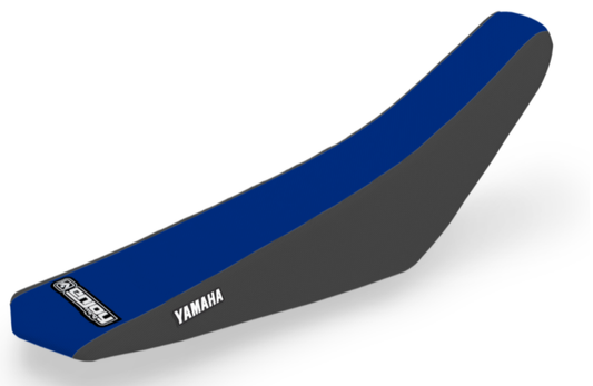Enjoy Manufacturing Yamaha Seat Cover YZF 250 2024 - 2026 YZF 450 2023 - 2025 STD Logo, Black / Blue