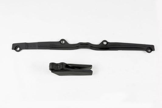 UFO Chain Slider & Guide Kit Kawasaki KX 125 250 1997 - 2002, Black