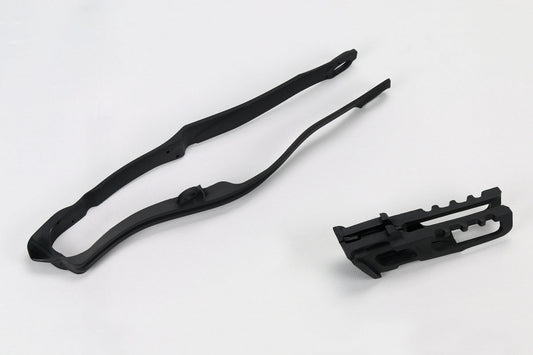 UFO Chain Slider & Guide Kit Honda CRF 250 R 2014 - 2017 CRF 450 R 2013 - 2016, Black