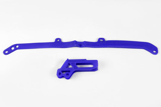 UFO Chain Slider & Guide Kit Yamaha YZ 125 250 2015 - 2027 YZF 250 450 2007 - 2008, Blue
