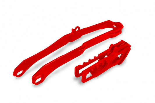 UFO Chain Slider & Guide Kit Honda CRF 250 R 2020 - 2024 CRF 450 R 2019 - 24, Red