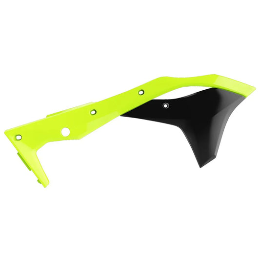 Polisport Kawasaki Radiator Scoops KXF 250 2017 - 2020, Neon Yellow